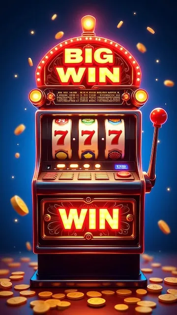 Slot machine big win with coins Premium AI generated vector 2